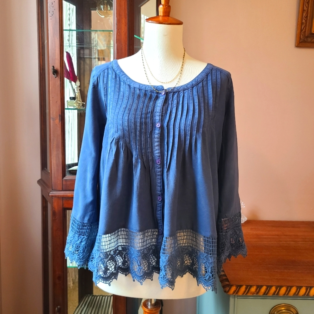 AE Navy Blouse
